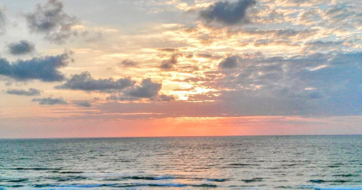 Sunset in the Mediterranean Sea - Bat-Yam, Israel