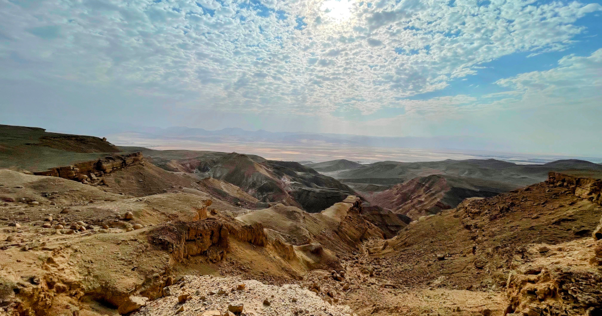 Silent, peaceful and colorful desert - Somewhere between Neot Smadar and Yahel, Israel